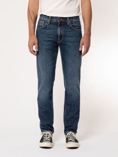Gritty Jackson Slate Mid Waist Regular Straight Fit Men's Organic Jeans W27/L28 Sustainable Denim - Nudie Jeans - Modalova
