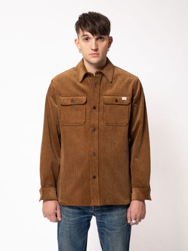 Robban Cord Overshirt Amber Men's Organic Shirts X Small Sustainable Clothing - Nudie Jeans - Modalova