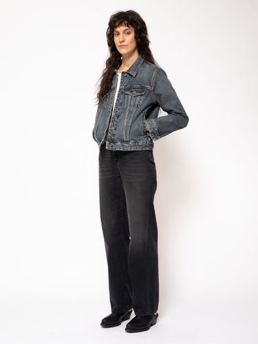 Elina Denim Jacket Dark Vintage Denim Women's Organic Denim Jackets X Small Sustainable Clothing - Nudie Jeans - Modalova