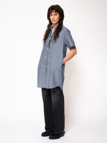 Tuva Tunic Chambray Denim Women's Organic Shirts X Small Sustainable Clothing - Nudie Jeans - Modalova