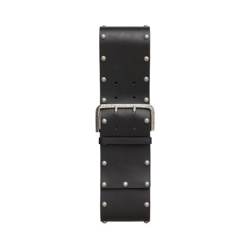 Sanna Leather Belt Wide Studs Women's Organic Belts 75 cm Sustainable Clothing - Nudie Jeans - Modalova