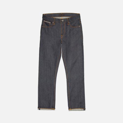 Grim Tim Dry Original Selvage Mid Waist Slim Fit Organic Selvedge Jeans W28/L28 Sustainable Denim - Nudie Jeans - Modalova