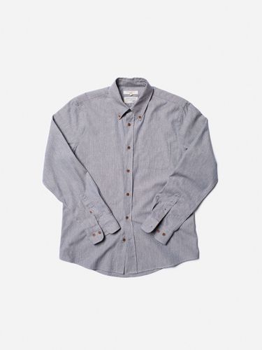 John Button Down Shirt Bluemelange Men's Organic Shirts Small Sustainable Clothing - Nudie Jeans - Modalova