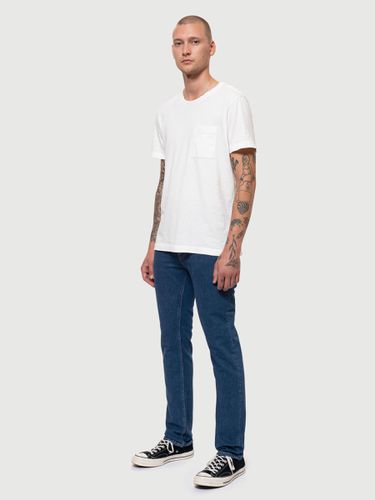 Grim Tim Bluish Mid Waist Slim Fit Men's Organic Jeans W30/L30 Sustainable Denim - Nudie Jeans - Modalova
