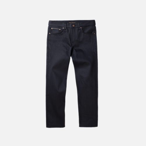 Gritty Jackson Dry Onyx Selvage Mid Waist Regular Straight Fit Organic Selvedge Jeans W26/L30 Sustainable Denim - Nudie Jeans - Modalova
