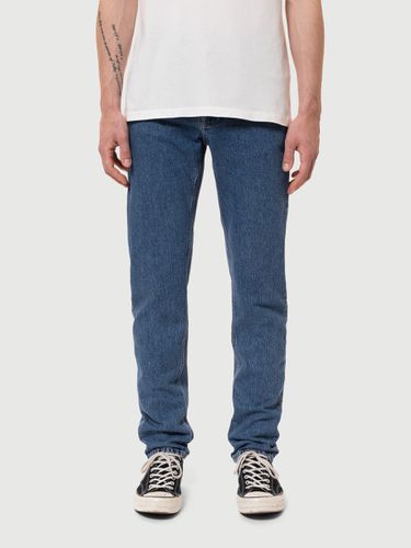 Steady Eddie II Wavy Mid Waist Regular Tapered Fit Men's Organic Jeans W24/L28 Sustainable Denim - Nudie Jeans - Modalova