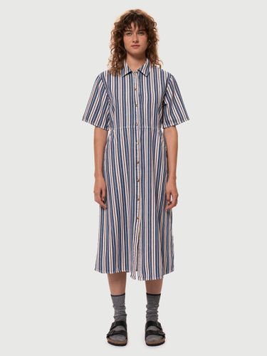 Lotten Denim Dress Stripe Women's Organic X Small Sustainable Clothing - Nudie Jeans - Modalova