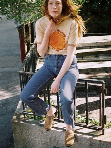 Lova Sunday Sun Faded Sun Women's Organic T-shirts X Small Sustainable Clothing - Nudie Jeans - Modalova
