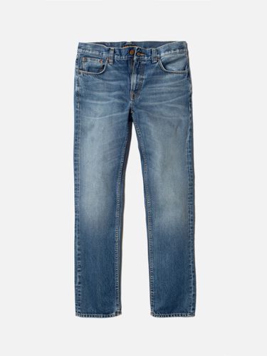 Gritty Jackson Traces Mid Waist Regular Straight Fit Men's Organic Jeans W24/L28 Sustainable Denim - Nudie Jeans - Modalova