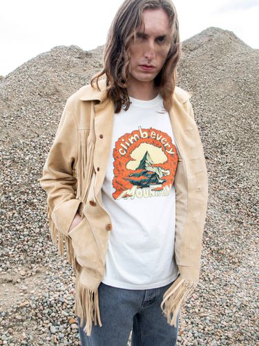 Roy Every Mountain Chalk Men's Organic T-shirts X Small Sustainable Clothing - Nudie Jeans - Modalova