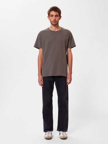 Roffe Slub T-Shirt Mud Men's Organic T-shirts X Small Sustainable Clothing - Nudie Jeans - Modalova