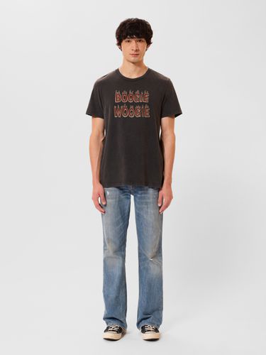 Roy Boogie T-Shirt Antracite Men's Organic T-shirts Medium Sustainable Clothing - Nudie Jeans - Modalova