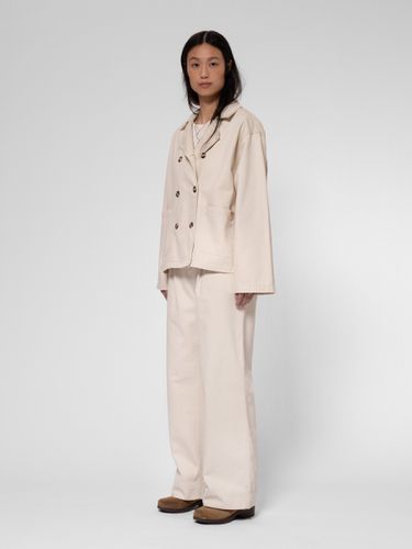 Bibbi Workwear Sailor Jacket Ecru Women's Organic Jackets Medium Sustainable Clothing - Nudie Jeans - Modalova