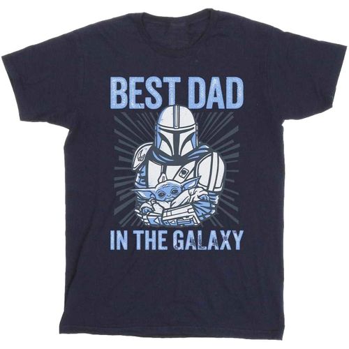 Mandalorian Best Dad Galaxy men's T shirt in - Disney - Modalova