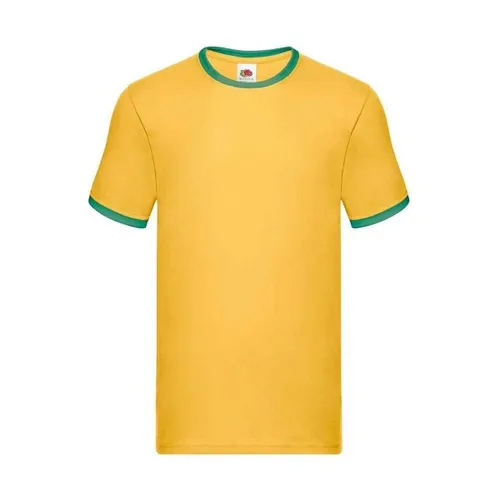 Ringer men's T shirt in - Fruit Of The Loom - Modalova