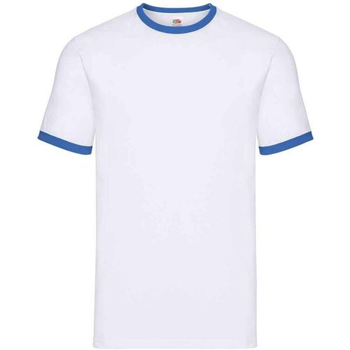 Ringer men's T shirt in - Fruit Of The Loom - Modalova