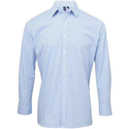 Microcheck men's Long sleeved Shirt in - Premier - Modalova