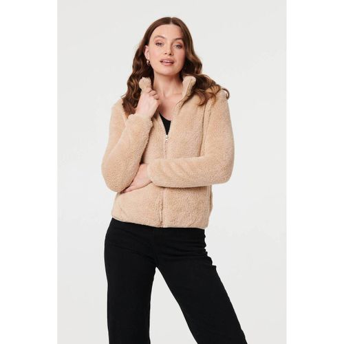 Soft Texture Zip Front High Neck Fleece men's in - Izabel London - Modalova