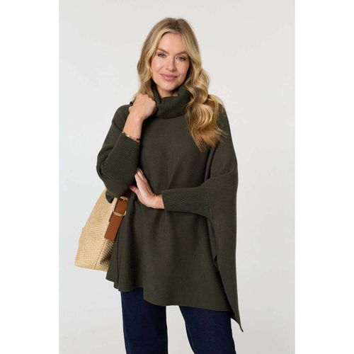 Oversized Roll Neck Pullover women's Ponchos / Rain capes in - Izabel London - Modalova