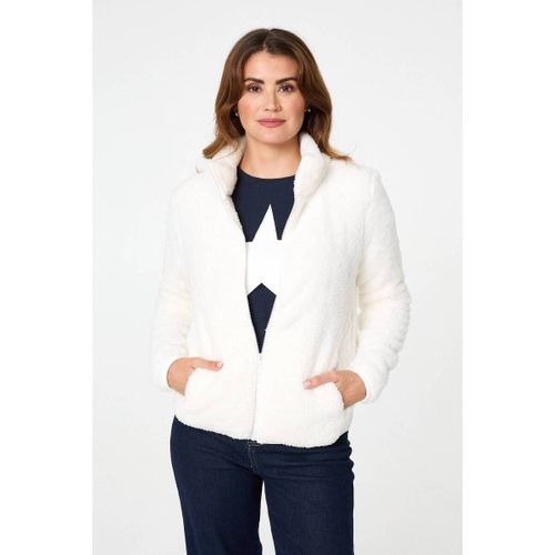 Soft Texture Zip Front High Neck Fleece men's in - Izabel London - Modalova