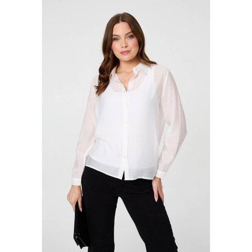 Long Sleeve Button Front Shirt men's Long sleeved Shirt in - Izabel London - Modalova