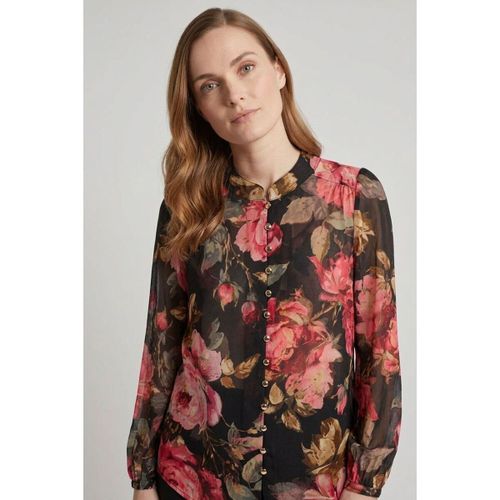 Floral Long Sleeve Button Front Blouse men's Long sleeved Shirt in - Izabel London - Modalova