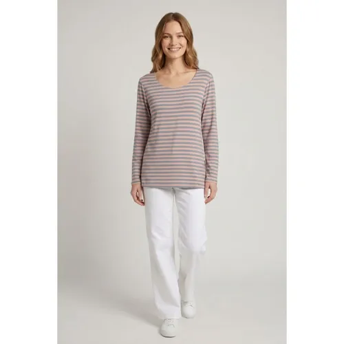 Striped Relaxed Long Sleeve Top men's Long sleeved Shirt in - Izabel London - Modalova
