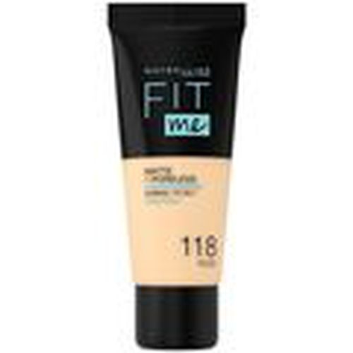 Base de maquillaje Fit Me Matte+poreless Foundation 118-nude para hombre - Maybelline New York - Modalova