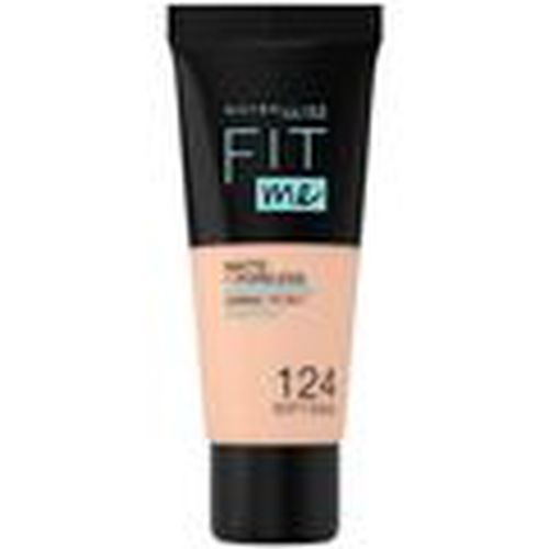 Base de maquillaje Fit Me Matte+poreless Foundation 124-soft Sand para hombre - Maybelline New York - Modalova