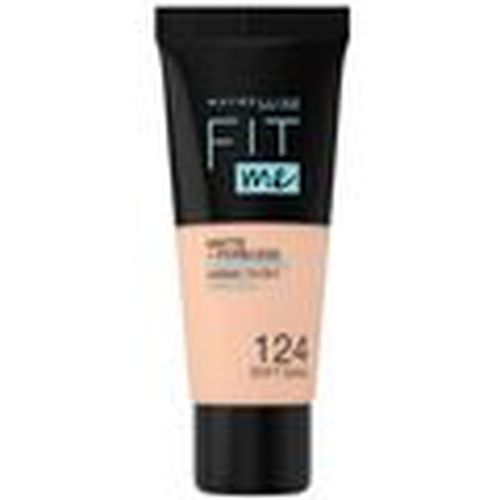 Base de maquillaje Fit Me Matte+poreless Foundation 124-soft Sand para hombre - Maybelline New York - Modalova