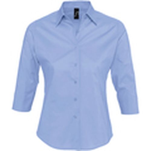 Camisa EFFECT ELEGANT-CAMISA STRETCH MUJER MANGAS 3/4 de algodon para mujer - Sols - Modalova