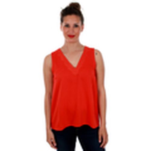 Camiseta tirantes 10212237 VMTUVA SL TOP WVN FIERY RED para mujer - Vero Moda - Modalova