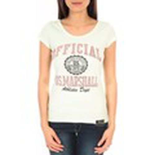 Camiseta T-shirt US Marshall vert clair F.T110 para mujer - Sweet Company - Modalova