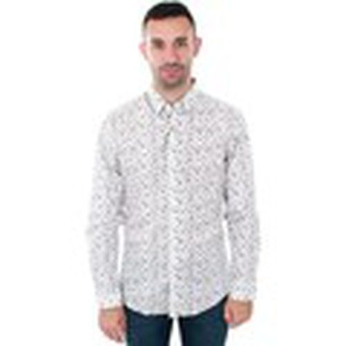 Camisa manga larga 12141539 JPRLAKE SHIRT LS AOP WHITE FLOWER para hombre - Jack & Jones - Modalova