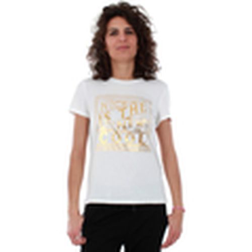 Camiseta 10207159 VMFANCY S/S MIDI TOP D2-8 GA SNOW WHITE para mujer - Vero Moda - Modalova