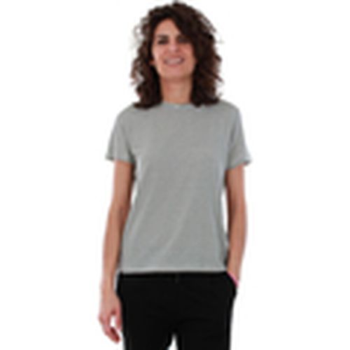 Camiseta 10209165 VMAVA S/S TOP STRIPE GA SNOW WHITE para mujer - Vero Moda - Modalova