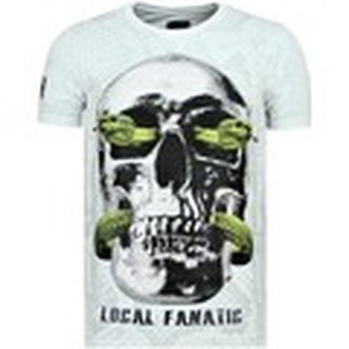 Camiseta Rhinestones Skull Snake Originales para hombre - Local Fanatic - Modalova