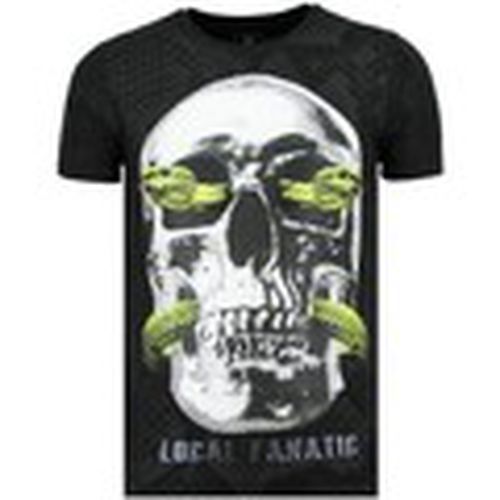 Camiseta Skull Snake Rhinestones Hombre para hombre - Local Fanatic - Modalova