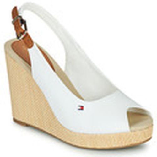 Sandalias ICONIC ELENA SLING BACK WEDGE para mujer - Tommy Hilfiger - Modalova