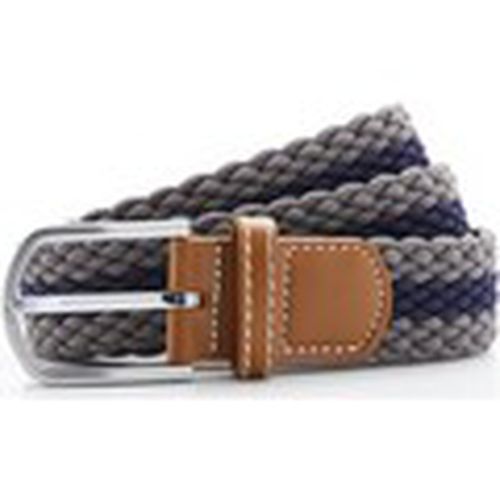 Cinturón Two Colour Stripe para hombre - Asquith & Fox - Modalova