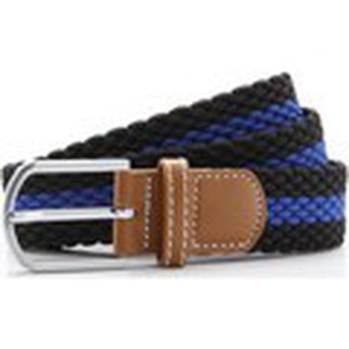 Cinturón Two Colour Stripe para hombre - Asquith & Fox - Modalova