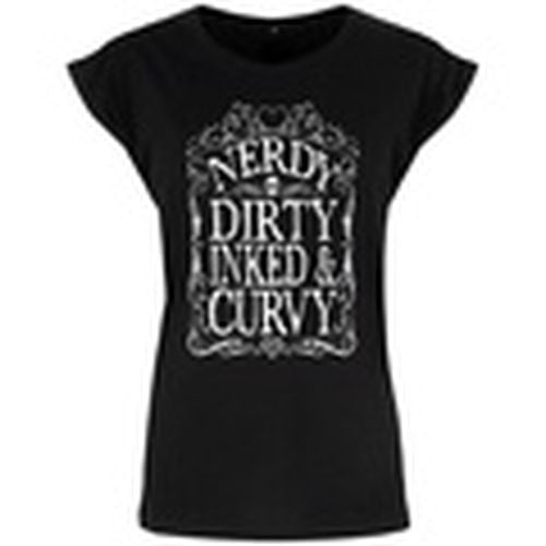 Camiseta manga larga Nerdy Dirty Inked Curvy para mujer - Grindstore - Modalova