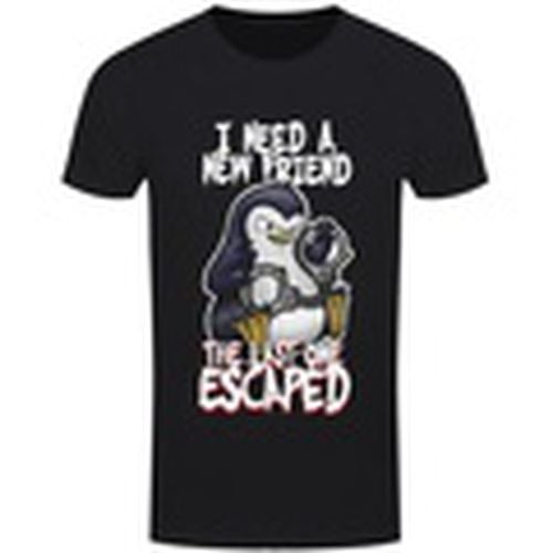 Camiseta manga larga I Need A New Friend para hombre - Psycho Penguin - Modalova