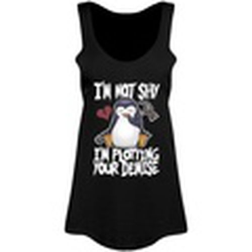 Camiseta tirantes I'm Not Shy para mujer - Psycho Penguin - Modalova