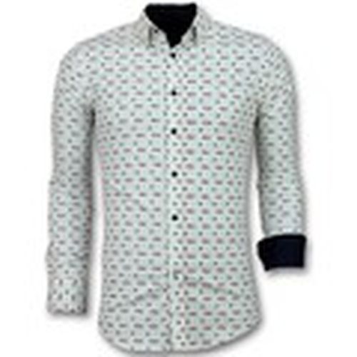 Camisa manga larga S Slim Fit Para Hombre Tetris Motif para hombre - Tony Backer - Modalova