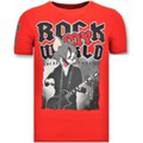 Camiseta Camiseta Piedras Rock My World Cat para hombre - Local Fanatic - Modalova