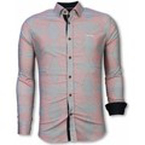 Camisa manga larga Italiana Slim Fit Line Pattern para hombre - Tony Backer - Modalova