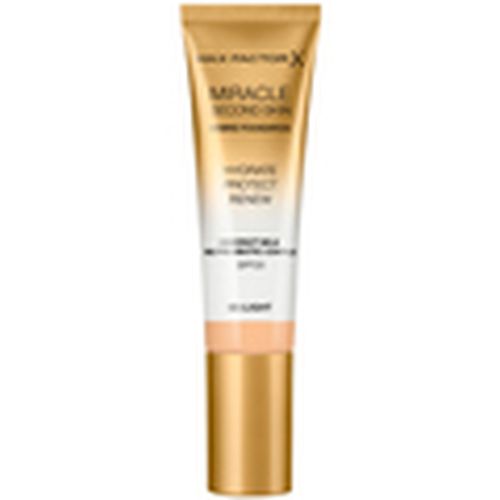 Base de maquillaje Miracle Touch Second Skin Found.spf20 3-light para mujer - Max Factor - Modalova
