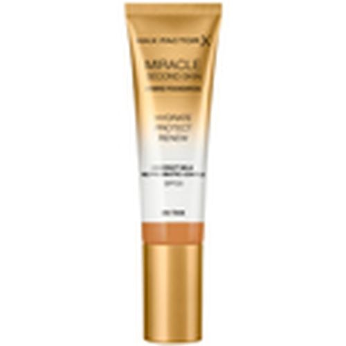 Base de maquillaje Miracle Touch Second Skin Found.spf20 9-tan para hombre - Max Factor - Modalova