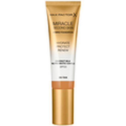 Base de maquillaje Miracle Touch Second Skin Found.spf20 9-tan para mujer - Max Factor - Modalova
